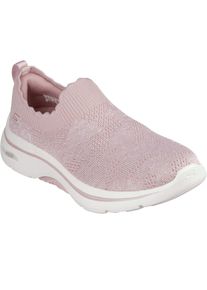 Skechers GO WALK Arch Fit 2.0 Rosa Linda Damen Sneaker In Malve