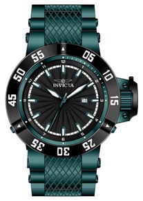 Invicta Subaqua 50793 Herrenuhr - Quarzwerk - Edelstahl mit schwarzem Zifferblatt - 50 mm