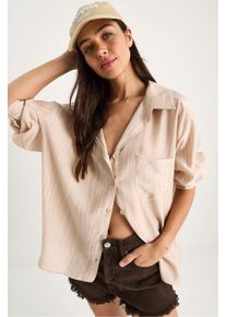 Knopfleiste Taschen Langarmshirt