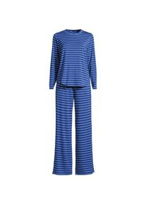LANDS' END Pyjama-Set mit Cooling-Finish in Plus-Gr&ouml;&szlig;e, Damen, size: plus, Blau, by Lands' End