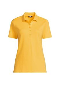LANDS' END Supima Polo-Shirt f&uuml;r Damen, Damen, size: regular, Gelb, Baumwolle, by Lands' End