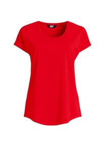 LANDS' END Shirt aus Baumwolle/Modal-Mix mit Ballettausschnitt f&uuml;r Damen, Damen, size: regular, Rot, Baumwolle/Baumwoll-Mischung/Baumwolle Modal, by Lands' End
