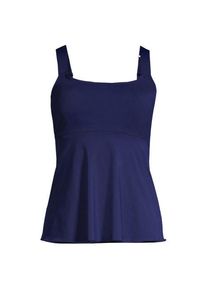 LANDS' END Ausgestelltes Tankinitop mit U-Ausschnitt f&uuml;r Damen, Damen, size: regular, Blau, Elasthan/Polyester-Mischung/Nylon-Mischung, by Lands' End