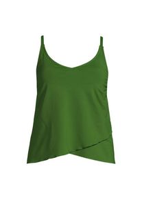 LANDS' END Tankinitop mit Tulpensaum chlorresistent f&uuml;r Damen, Damen, size: regular, Gr&uuml;n, Nylon-Mischung, by Lands' End