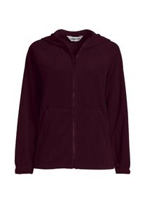 LANDS' END Anyweather Fleece-Jacke mit Kapuze f&uuml;r Damen, Damen, size: regular, Rot, Polyester, by Lands' End