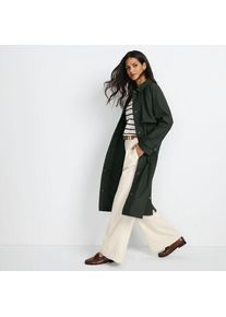 LANDS' END Langer Regenmantel f&uuml;r Damen, Damen, size: regular, Gr&uuml;n, Polyester/Polyurethan, by Lands' End