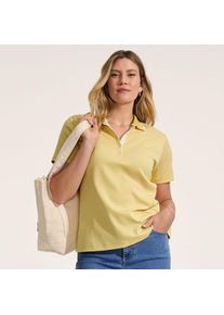LANDS' END Supima-Poloshirt f&uuml;r Damen, Damen, size: regular, Gelb, Baumwolle, by Lands' End