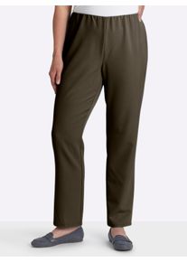 sheego Gro&szlig;e Gr&ouml;&szlig;en Stretch-Hose mit innenliegendem Dehnbund, khaki, Gr&ouml;&szlig;e 50 - Damen