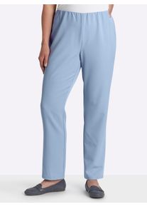 sheego Gro&szlig;e Gr&ouml;&szlig;en Stretch-Hose mit innenliegendem Dehnbund, eisblau, Gr&ouml;&szlig;e 185 - Damen