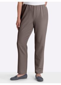 sheego Gro&szlig;e Gr&ouml;&szlig;en Stretch-Hose mit innenliegendem Dehnbund, taupe, Gr&ouml;&szlig;e 235 - Damen