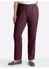 sheego Gro&szlig;e Gr&ouml;&szlig;en Stretch-Hose mit innenliegendem Dehnbund, bordeaux, Gr&ouml;&szlig;e 44 - Damen