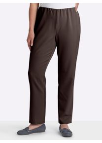 sheego Gro&szlig;e Gr&ouml;&szlig;en Stretch-Hose mit innenliegendem Dehnbund, schokobraun, Gr&ouml;&szlig;e 24 - Damen