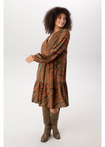 sheego Gro&szlig;e Gr&ouml;&szlig;en Tunikakleid, olive-braun, Gr&ouml;&szlig;e 44 - Damen