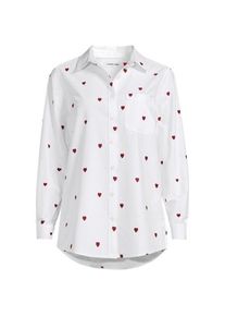 LANDS' END Langarm Oxford-Hemd f&uuml;r Damen in Plus-Gr&ouml;&szlig;e, Damen, size: plus, Wei&szlig;, Baumwolle, by Lands' End