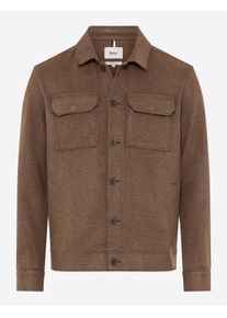 Brax Herren Overshirt Style SANTIAGO chocolate, dunkelbraun, Gr. XXXL