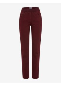Raphaela by Brax Damen Five-Pocket-Hose Style PAMINA BURGUNDY, denim dunkelrot, Gr. 52K