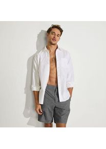 LANDS' END Ultimativ-Badeshorts f&uuml;r Herren, 23 cm, Herren, size: regular, Grau, Elasthan/Polyester, by Lands' End
