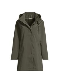 LANDS' END Leichte laminierte Regenjacke in Petite-Gr&ouml;&szlig;e, Damen, size: petite, Gr&uuml;n, Polyester, by Lands' End