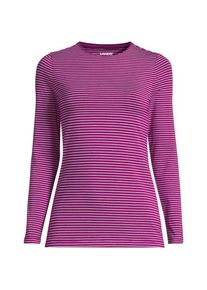 LANDS' END Shirt aus Baumwolle/Modal-Mix mit Rundausschnitt f&uuml;r Damen in Petite-Gr&ouml;&szlig;e, Damen, size: petite, Pink, Baumwolle Modal, by Lands' End