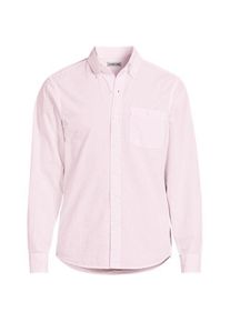 LANDS' END Seersucker-Hemd mit langen &Auml;rmeln f&uuml;r Herren, Herren, size: regular, Pink, Baumwolle, by Lands' End