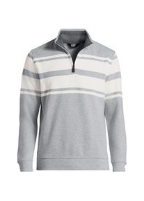 LANDS' END Rei&szlig;verschluss-Pullover aus Bedford-Ripp f&uuml;r Herren, Herren, size: regular, Gr&uuml;n, Baumwolle, by Lands' End