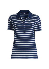 LANDS' END Supima Polo-Shirt f&uuml;r Damen, Damen, size: regular, Blau, Baumwolle, by Lands' End
