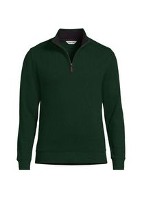 LANDS' END Rei&szlig;verschluss-Pullover aus Bedford-Ripp f&uuml;r Herren, Herren, size: regular, Gr&uuml;n, Baumwolle, by Lands' End