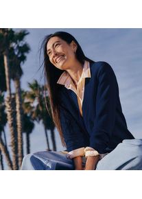LANDS' END Relaxter V-Cardigan DRIFTER f&uuml;r Damen, Damen, size: regular, Blau, Baumwolle, by Lands' End