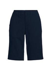 LANDS' END Chino-Bermudas f&uuml;r Damen, Damen, size: regular, Blau, Elasthan/Baumwoll-Mischung, by Lands' End