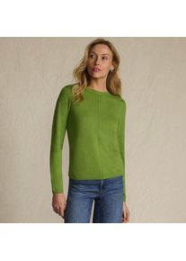 LANDS' END Merino-Pullover f&uuml;r Damen in Petite-Gr&ouml;&szlig;e, Damen, size: petite, Gr&uuml;n, Wolle, by Lands' End