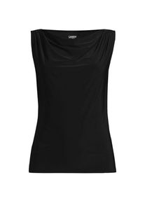 LANDS' END Silk Knit &Auml;rmelloses Top f&uuml;r Damen in Plus-Gr&ouml;&szlig;e, Damen, size: plus, Schwarz, Polyester-Mischung, by Lands' End