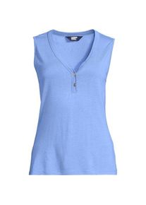 LANDS' END Top aus Leinenmix f&uuml;r Damen, Damen, size: regular, Gelb, Baumwolle/Leinen/Baumwoll-Mischung, by Lands' End