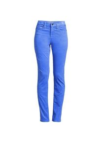 LANDS' END Straight Fit Cordhose Mid Waist f&uuml;r Damen in Plus-Gr&ouml;&szlig;e, Damen, size: plus, Blau, Baumwoll-Mischung, by Lands' End