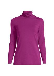 LANDS' END Rollkragenshirt aus Baumwoll/Modalmix in Petite-Gr&ouml;&szlig;e, Damen, size: petite, Pink, Baumwolle/Elasthan/Baumwolle Modal, by Lands' End