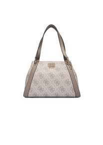 Guess Schultertasche Dunkel Taupe Logo