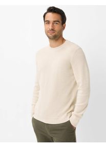 Brax Herren Strickpullover Style ROY beach, hellbeige, Gr. M