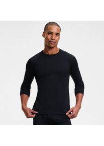 LANDS' END Lang&auml;rmeliges Expedition Thermaskin Rundhals-Shirt f&uuml;r Herren, Herren, size: regular, Schwarz, Polyester-Mischung, by Lands' End