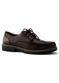 LANDS' END Leder-Schn&uuml;rschuhe, Herren, size: regular, Braun, Leder, by Lands' End