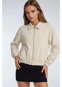 L&auml;ssige Passform Rei&szlig;verschlusssjacke mit Taschen