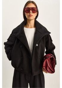 Gekn&ouml;pfte Oversize-Jacke