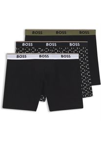 Herren BOSS Boxer 3er Pack Power in Schwarz
