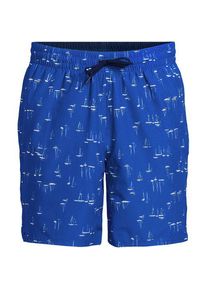 LANDS' END Wendbare Badeshorts f&uuml;r Herren, 18 cm, Herren, size: regular, Blau, by Lands' End