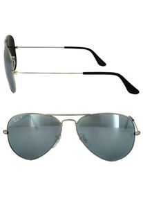 Lunettes de soleil Ray-Ban Aviator 3025 019 / W3 Silver Silver Mirror Polaris&eacute;