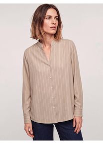 Walbusch Extraglatt Stehkragen Bluse V-Auss