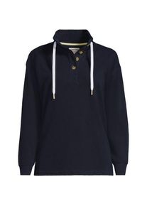 LANDS' END Pullover SERIOUS SWEATS mit Knopfleiste f&uuml;r Damen in Plus-Gr&ouml;&szlig;e, Damen, size: plus, Gelb, Baumwoll-Mischung/Polyester-Mischung, by Lands' End