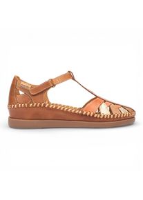 Pikolinos Damen-Keilsandalen aus braunem Leder - Cadaques