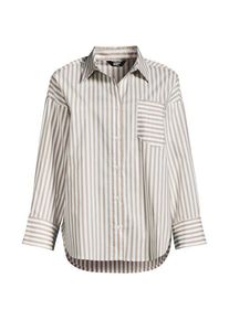 LANDS' END Langarm-Hemdbluse f&uuml;r Damen, Damen, size: regular, Beige, Baumwolle/Polyester-Mischung, by Lands' End