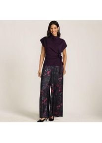 LANDS' END Flie&szlig;ende Palazzohose f&uuml;r Damen in Petite-Gr&ouml;&szlig;e, Damen, size: petite, Rot, Polyester, by Lands' End