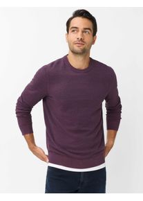 Brax Herren Strickpullover Style RICK plum, dunkles lila, Gr. XXXL