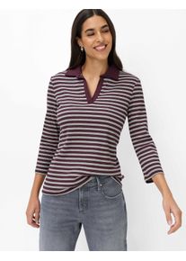 Brax Damen Polo Style CLEO M blackberry violet, dunkles lila, Gr. 46